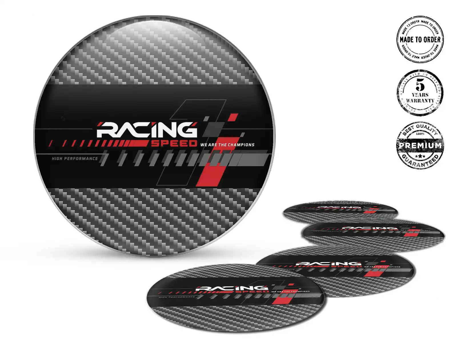 Wheel decals Premium Racing Luxury Rim Badges 